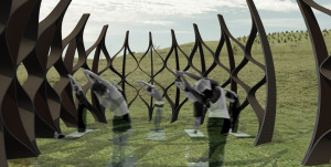 National Arboretum, Canberra, morning yoga