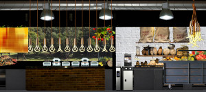 Tjapukai Cultural Park, Cairns, Queensland, smörgåsbord servery
