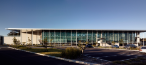 KDV Golf and Tennis Academy, front elevation, from the north.