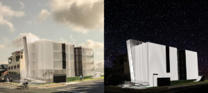 The Mermaid, street view day and night