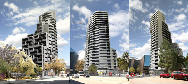 Three views of Shiro's Parramatta design excellence entry