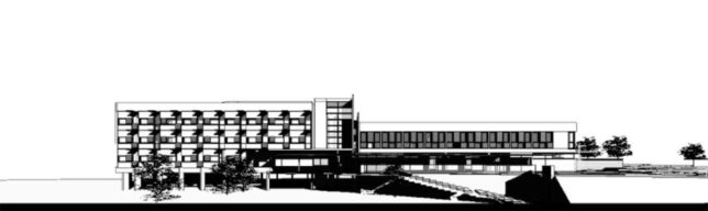 KDV student accommodation north elevation